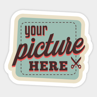 Your Picture Here! (retro) Sticker